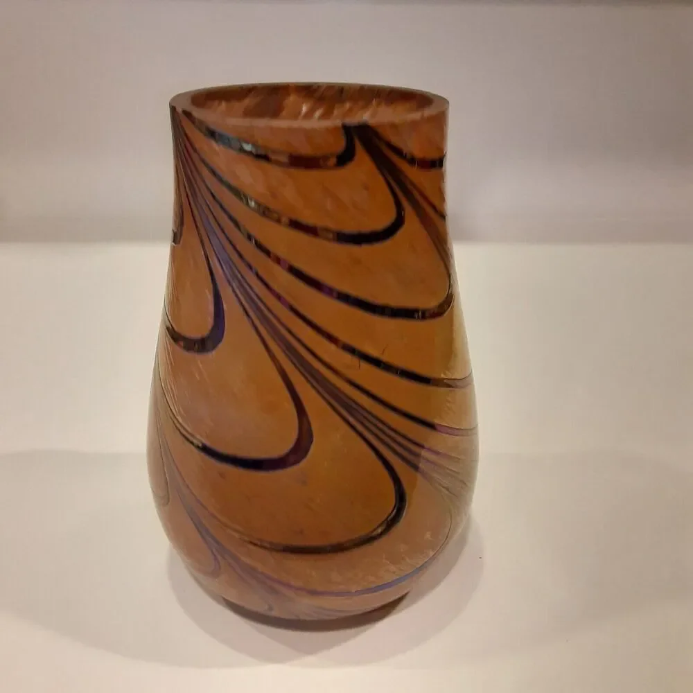 Telefloral Swirled Carnival Effect Glass Vase Ambiance Feminine